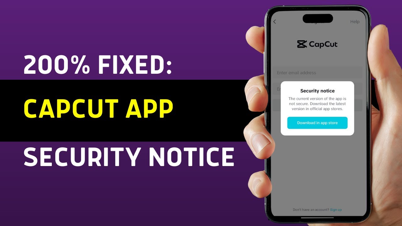 Capcut Security Notice Problem Fixed 200% (2025 GUIDE)