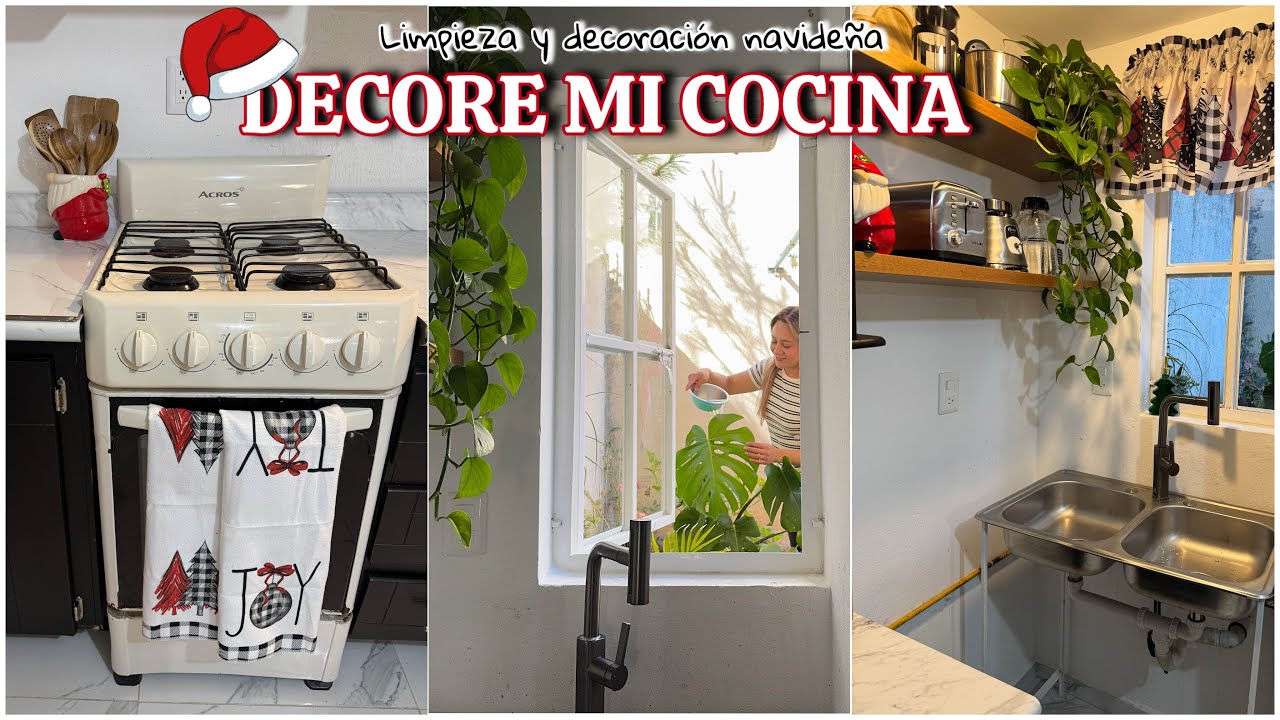 DECORACI&Oacute;N NAVIDE&Ntilde;A COCINA🎅🎄Nuevos cambios 🤩 Limpieza y organizaci&oacute;n a profundidad ✅