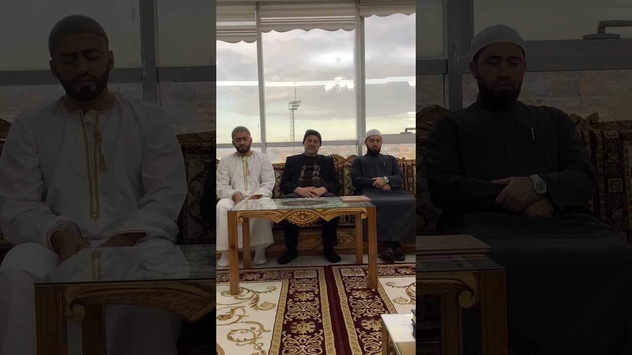 ختم القراءات السبع من الشاطبية للشيخ محمد الحسن الحلبي على شيخه د.عمر التركماني