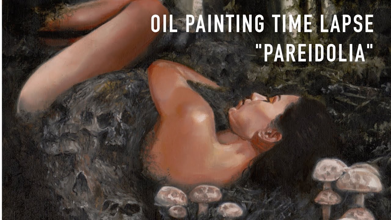 Oil Painting Time Lapse | Dark Surrealism Forest Portrait