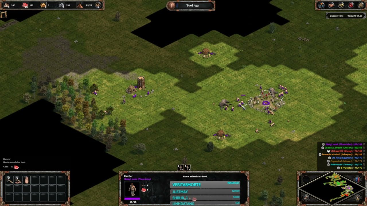 AOE DE - Some team game 4v4 - 12 Nov 2022