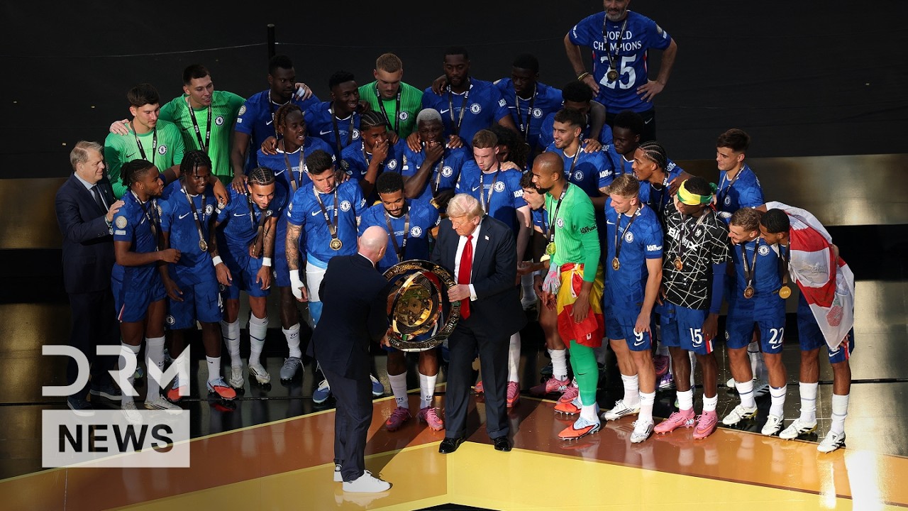 MUST WATCH: President Trump Presents Trophy to Chelsea’s Reece James | Club World Cup 2025 | AD1G