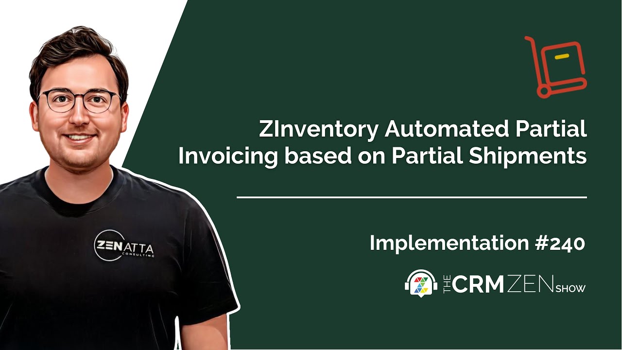 Zoho Inventory Automated Partial Invoicing Based on Partial Shipments