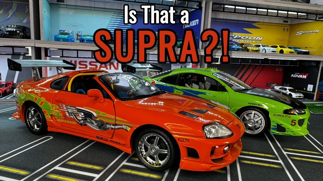 Paul Walker's Toyota Supra Racing Champions 1/18 Scale Fast & Furious