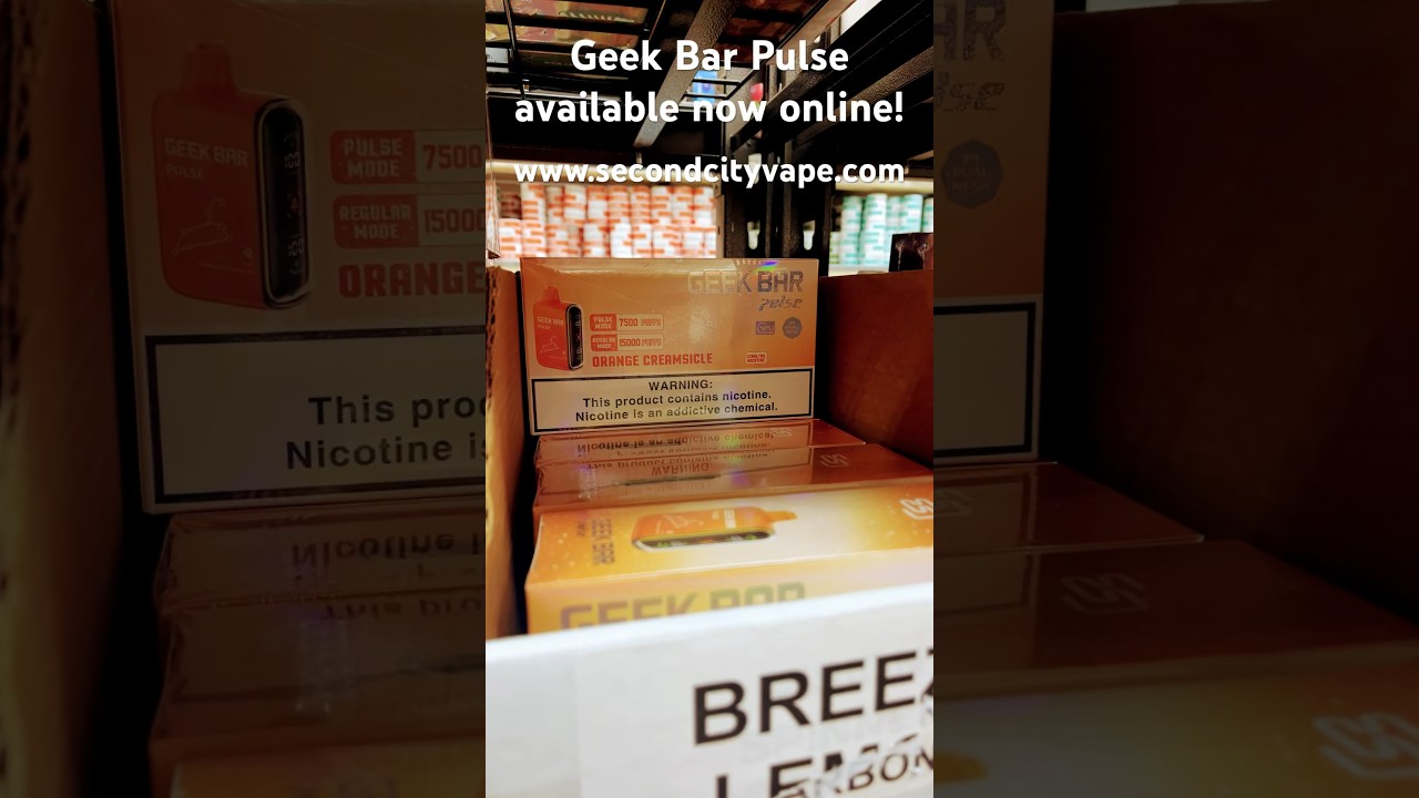 Geek Bar Pulse available online now! Free shipping on all orders $50+ www.secondcityvape.com #vape