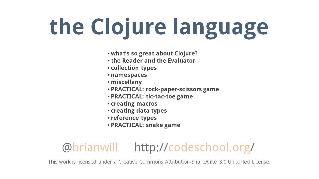 Clojure - intro