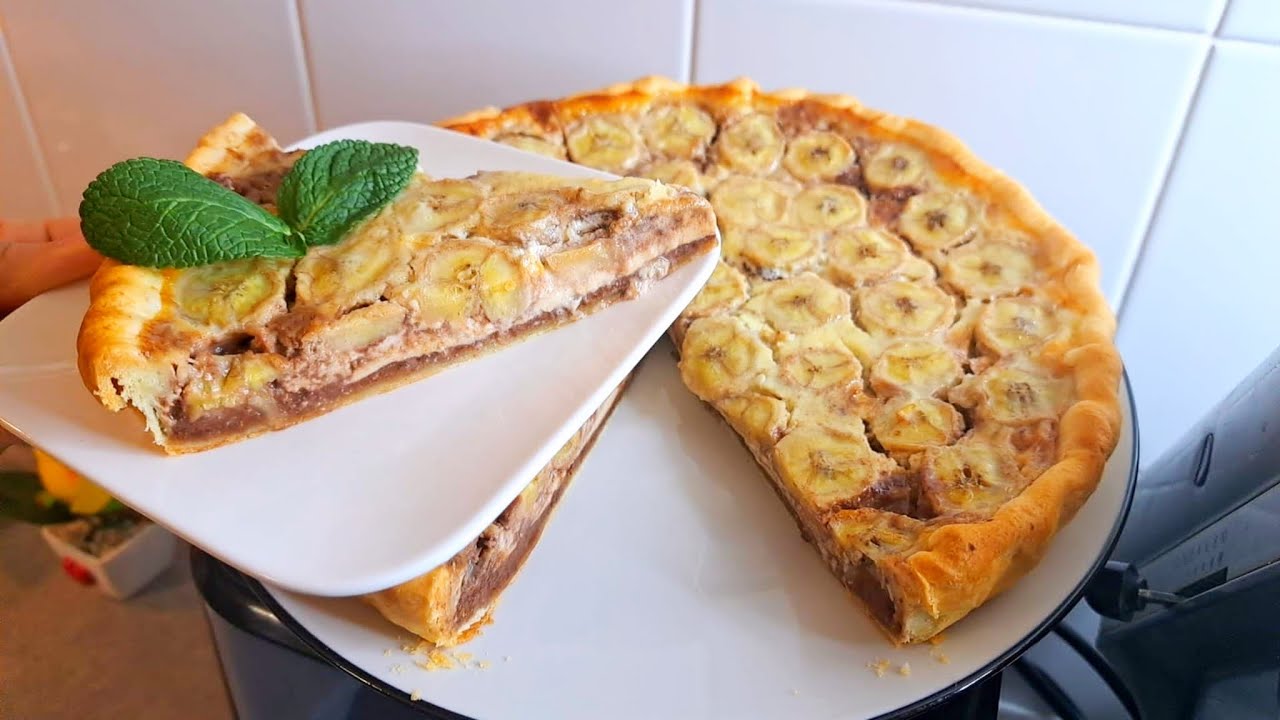 Tarte banane chocolat