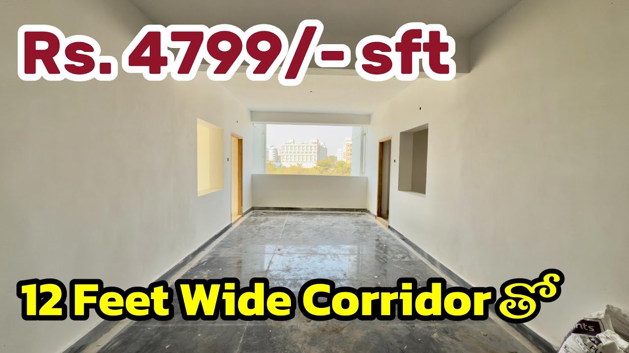 📞9676981978 - Spacious Corridors - Brand New 3BHK Flat For Sale in Ameenpur Hyderabad