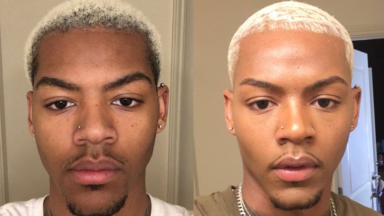 BLONDE/PLATINUM HAIR ROUTINE ✨HOW I CUT & STYLE | Tarek Ali