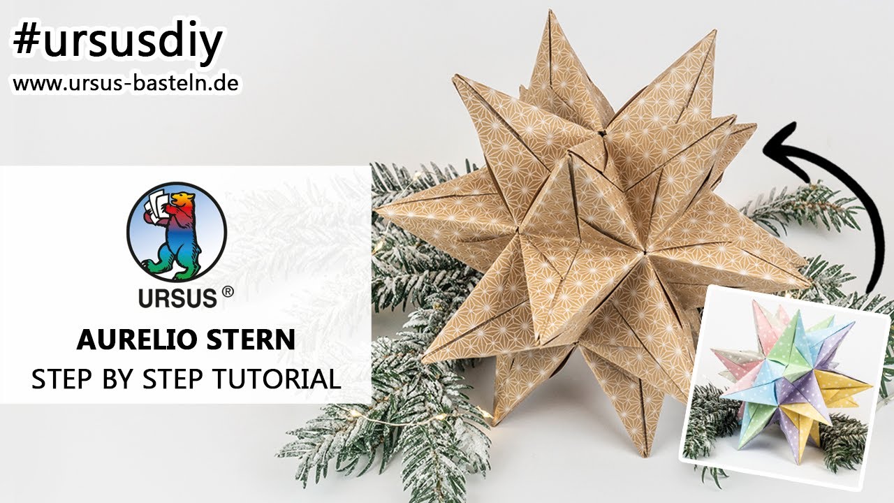 Aurelio Stern basteln | Einfache Step by Step DIY Faltanleitung