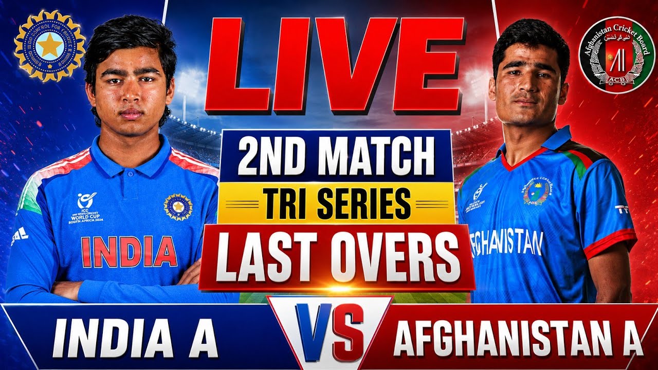 LIVE: IND A vs AFG A Last Overs, Live Score & Commentary | India vs Afghanistan Live Watchalong