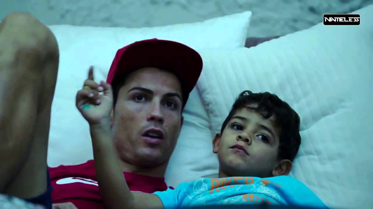 Cristiano Ronaldo with his son in life