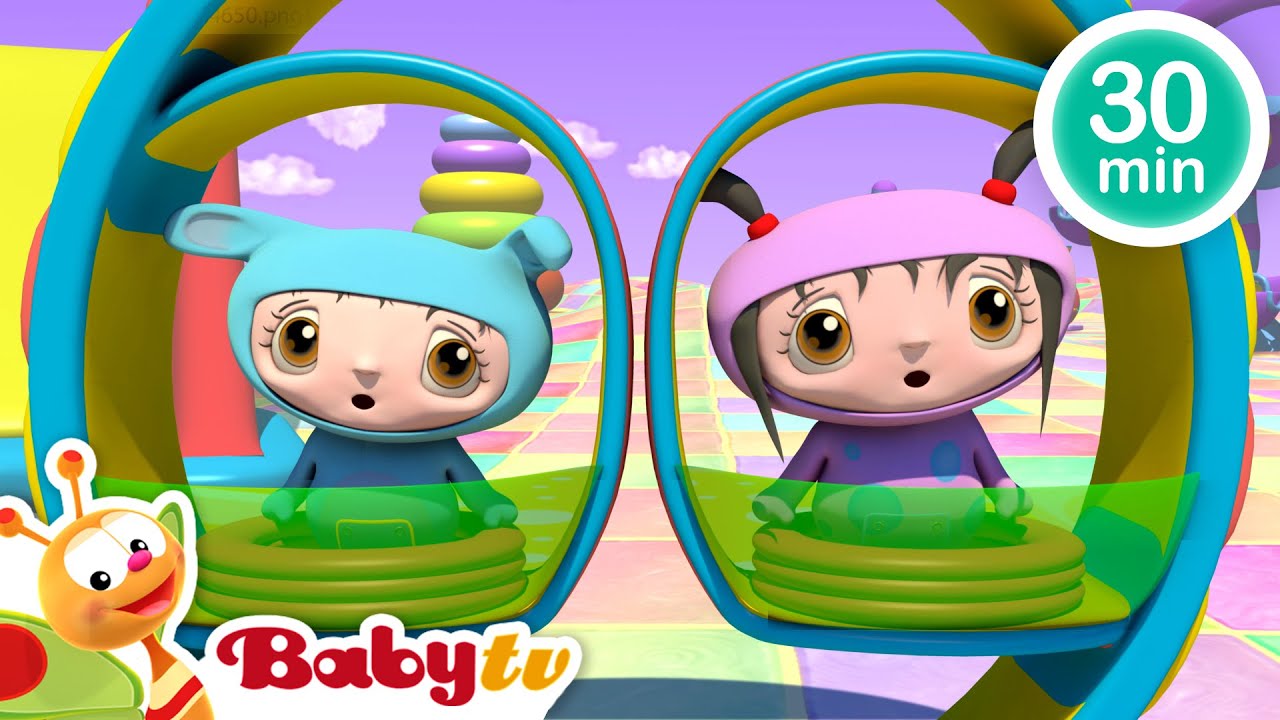 Rit in een trein 🎢🚂​ | Magische speelgoedspeeltuin 🎡✨ | Tekenfilms voor kinderen @BabyTVSP