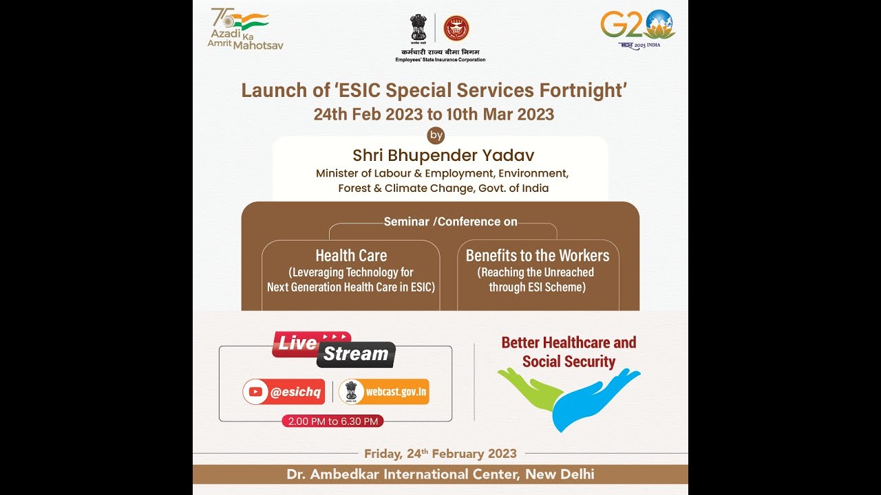 Seminar/Conference on Better Health Care & Social Security to the Workers | ESIC