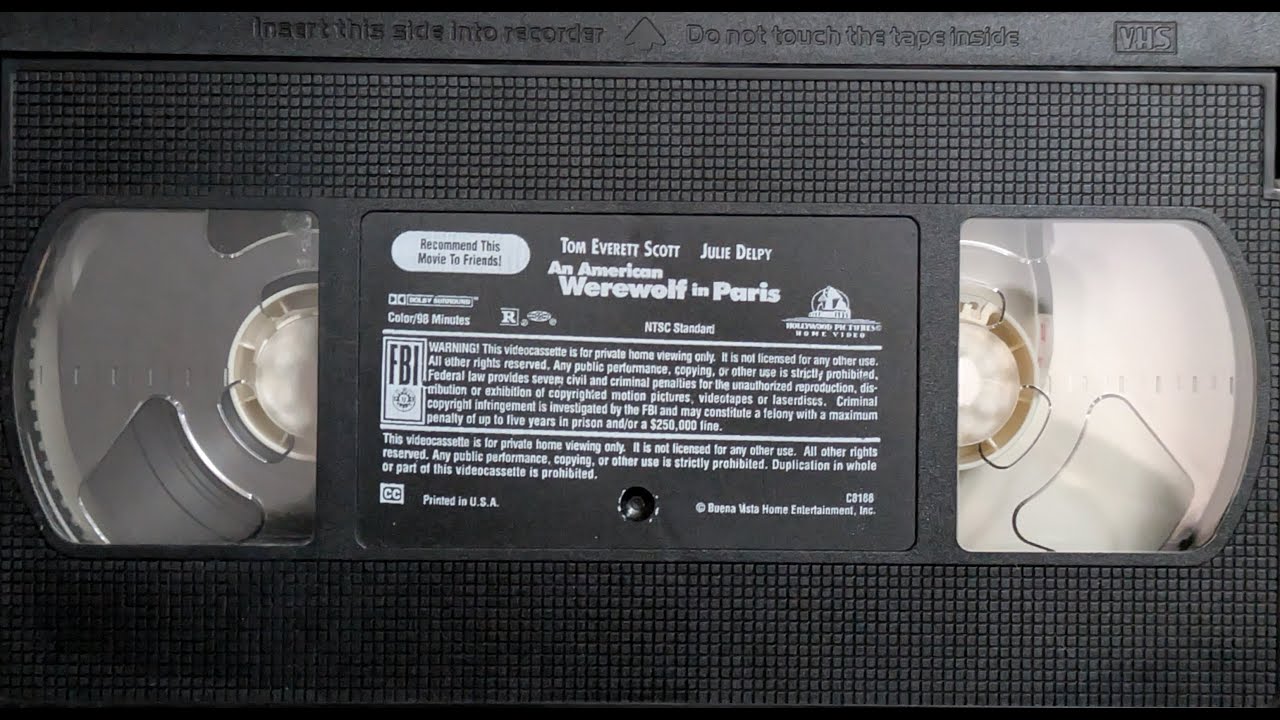 American Werewolf in Paris VHS Pre-Show