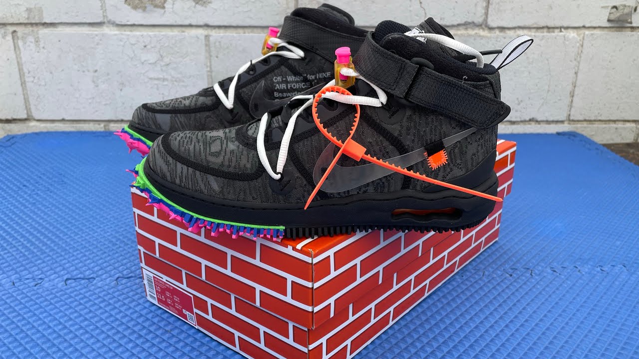 NIKE AIR FORCE 1 OFF WHITE &ldquo;BLACK&rdquo; 2022 RELEASE #nike