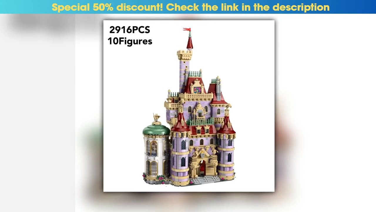 2025 Princess Castle Romantic Toy 43263 Modular Model for Girls Educational Building Blocks