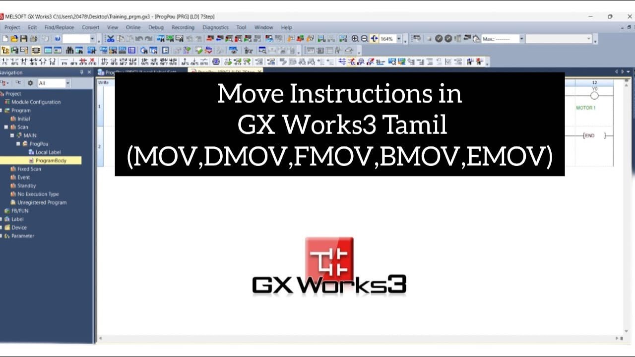 Move Functions in GX Works 3 Tamil