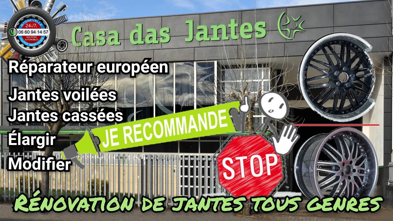 Réparation des jantes par le principal acteur Européen au Portugal, a Casa das Jantes depuis 1966