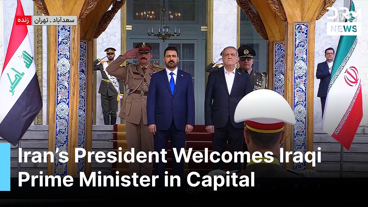 Iran's Pezeshkian Welcomes Iraqi PM Ali al-Zaidi With Grand Ceremony in Tehran Amid US War | AC1G
