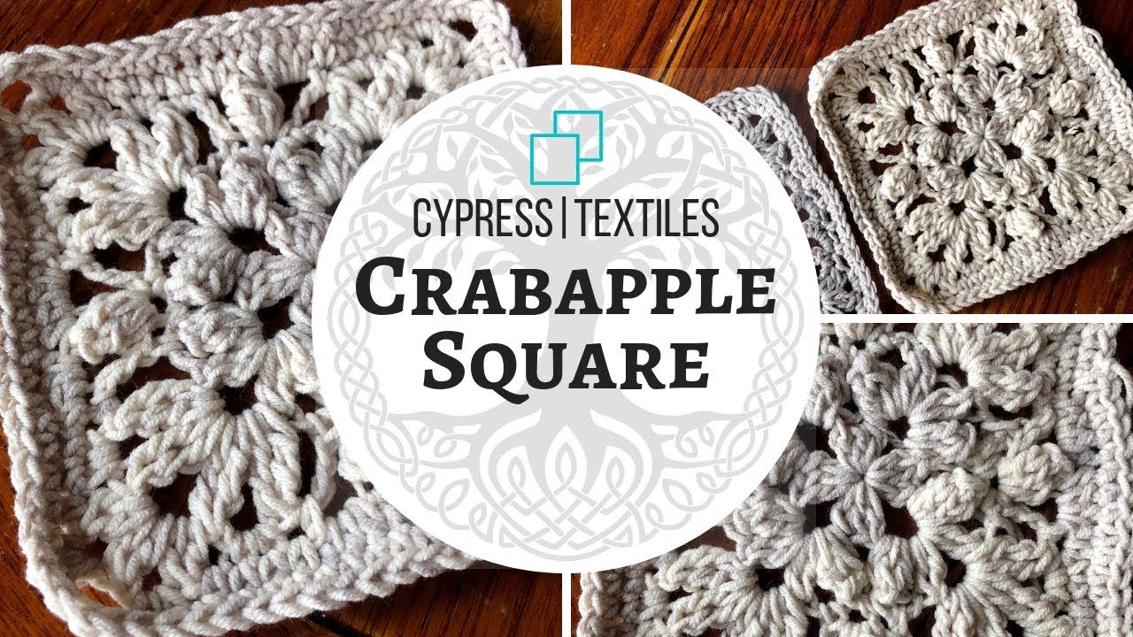 Crabapple Square - 2018 #VVCAL Crochet Motif - Week 16