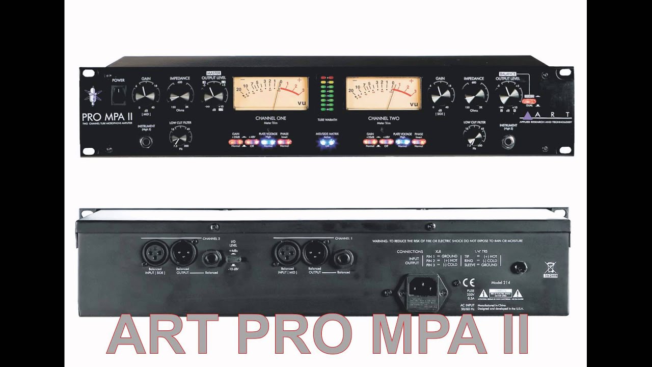 Focusrite PRO 40, ART DPS II, ART PRO MPA II, VTB-1, BEHRINGUER XENYX, APHEX 207