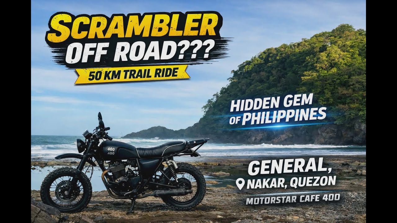 OFF ROAD MALALA 😭 CAFE 400 GOES TO: GENERAL NAKAR, QUEZON (50 KM trail ride)