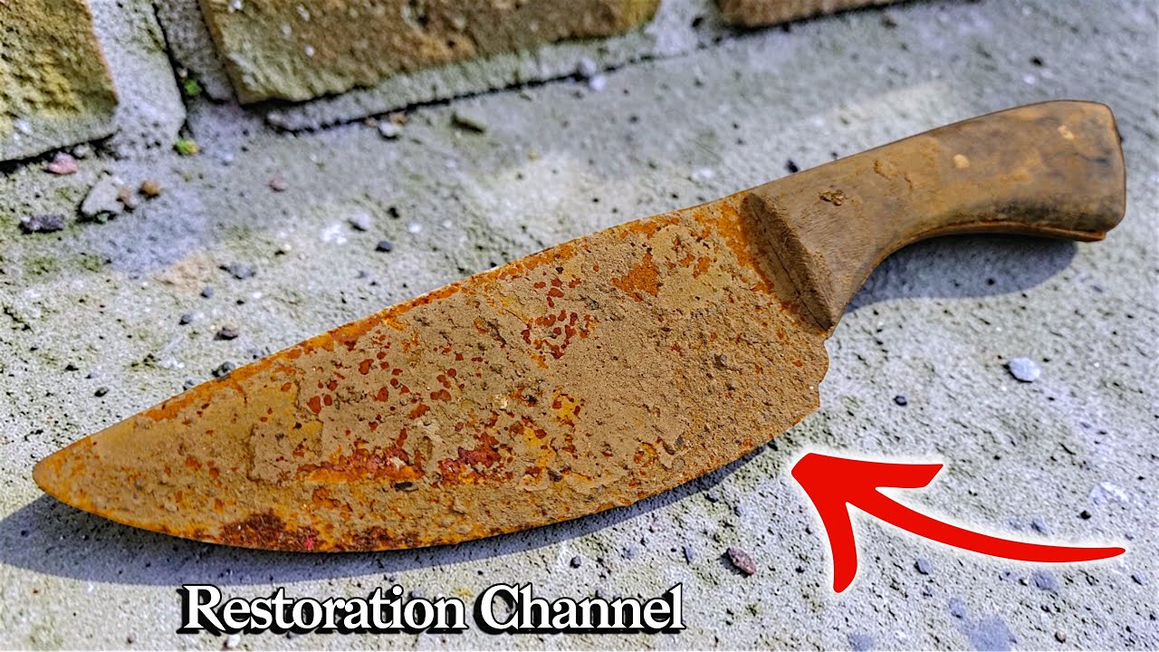 Old Rusty Knives Restoration | RARE Sharpest Knife Restoration - ASMR! | Antique Rusty Knife