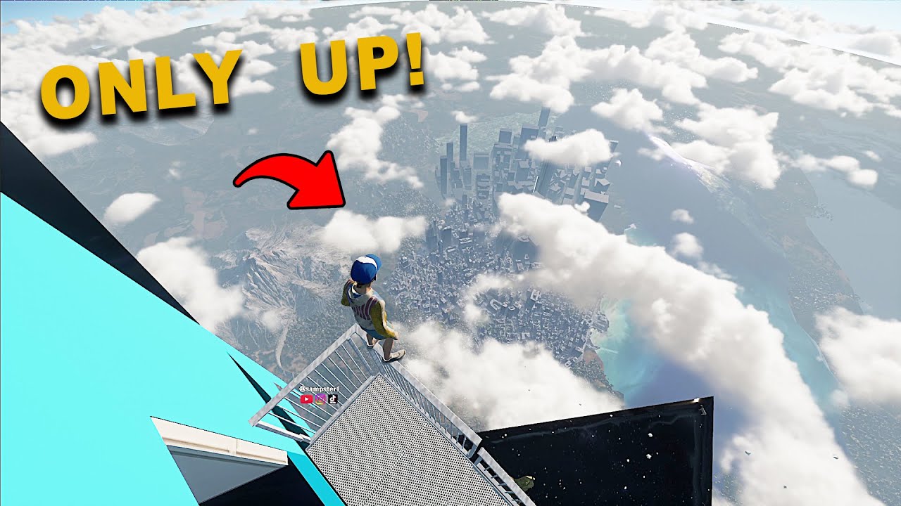 I let my intrusive thoughts won and jumped down in the last level of Only UP..