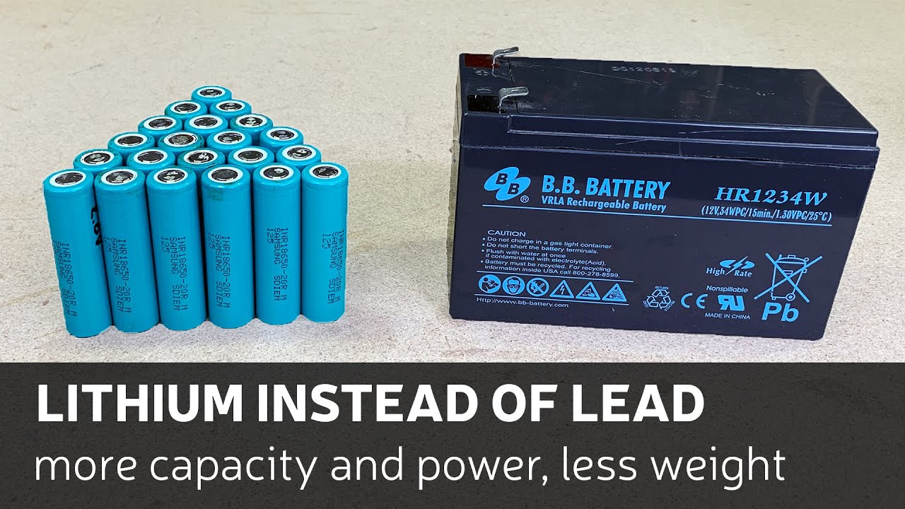 How To Convert 12v 9Ah Lead Acid Battery Into 12v 14Ah Lithium-Ion Battery Pack