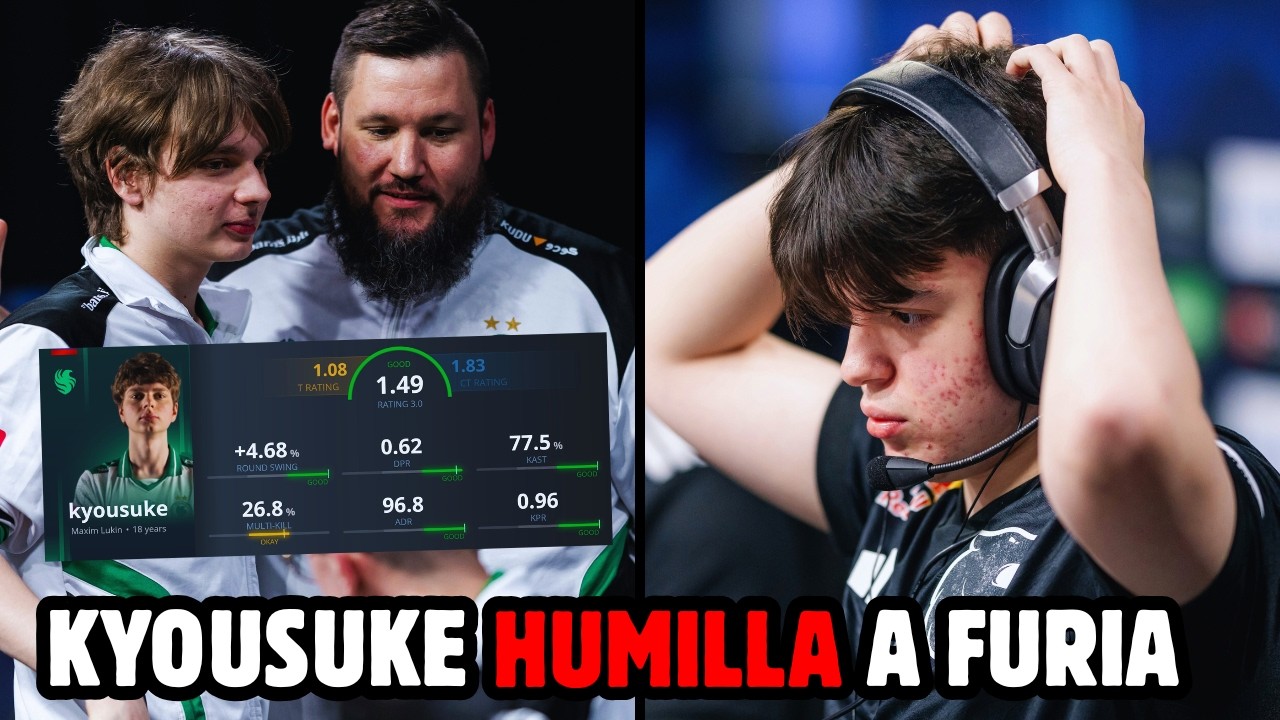 KYOUSUKE HUMILLA A FURIA Y HACE UN PARTIDAZO EN PGL🏆1.80 CT RATING EN 3 MAPAS😲
