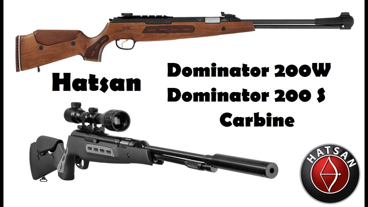 Hatsan Dominator 200S, 200W, 200S Carbine y 200W Carbine de cañón fijo