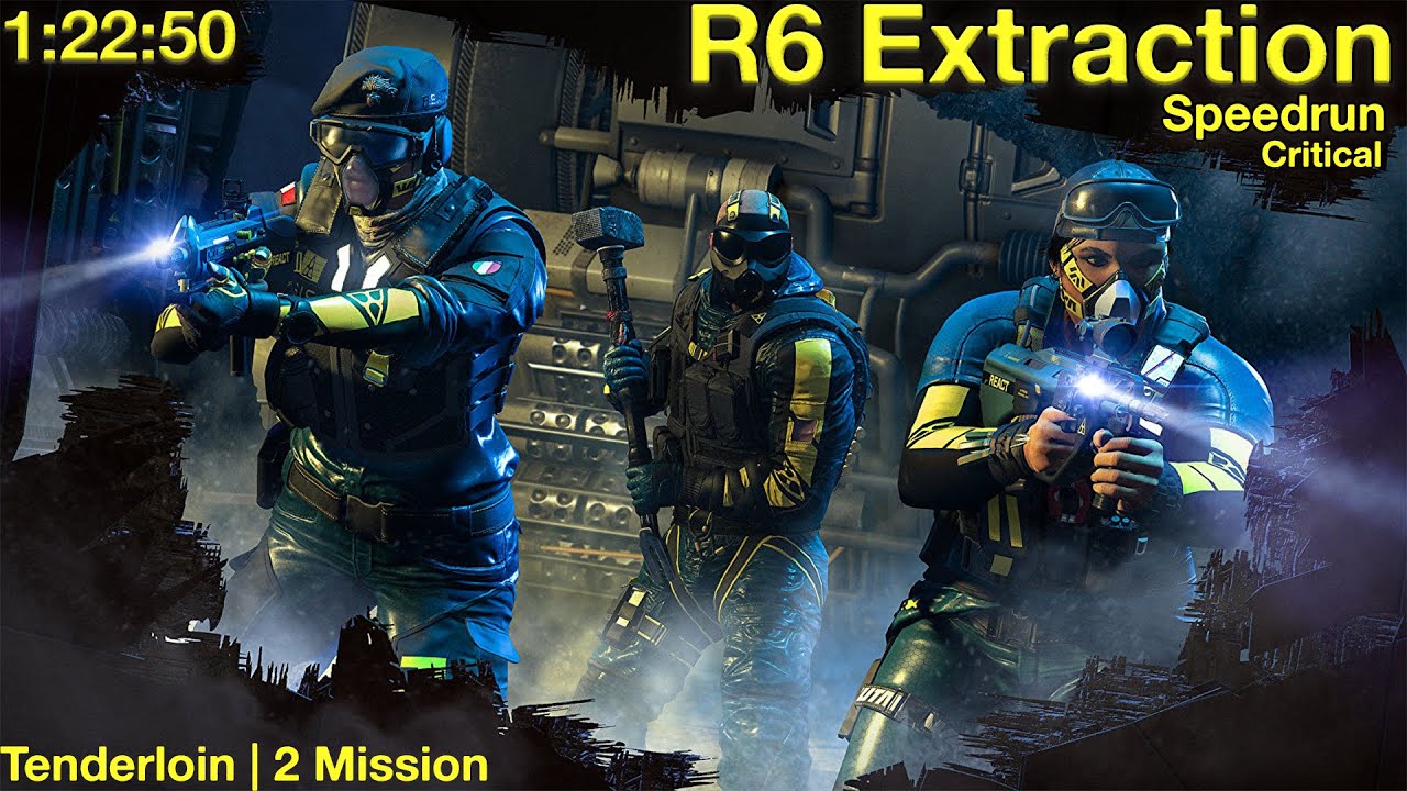 R6 Extraction - San Francisco (Tenderloin - Critical) Speed Run Solo (1m 22s 500ms) | 2 Missions