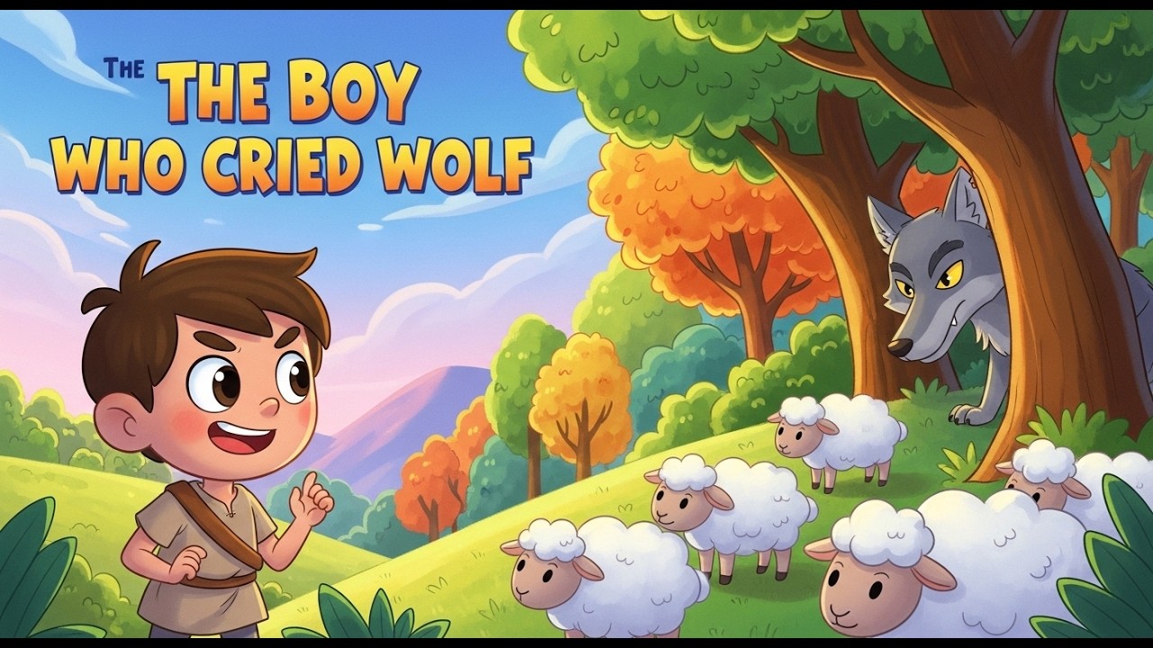 The Boy Who Cried Wolf 🐺 | Moral Story for Kids | Cartoon Animation