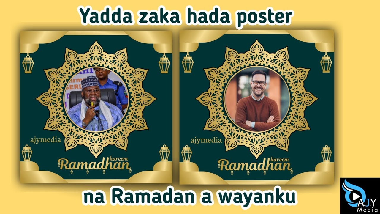 Yadda Zaku Hada Poster na Ramadan Kareem cikin Sauki a wayanku.