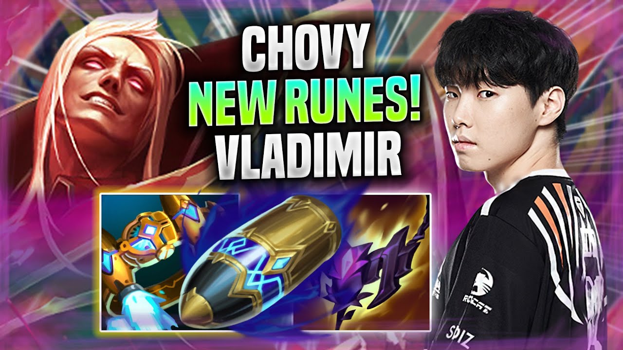 CHOVY TRIES VLADIMIR WITH NEW RUNES! - GEN Chovy Plays Vladimir MID vs Syndra! | Preseason 2022