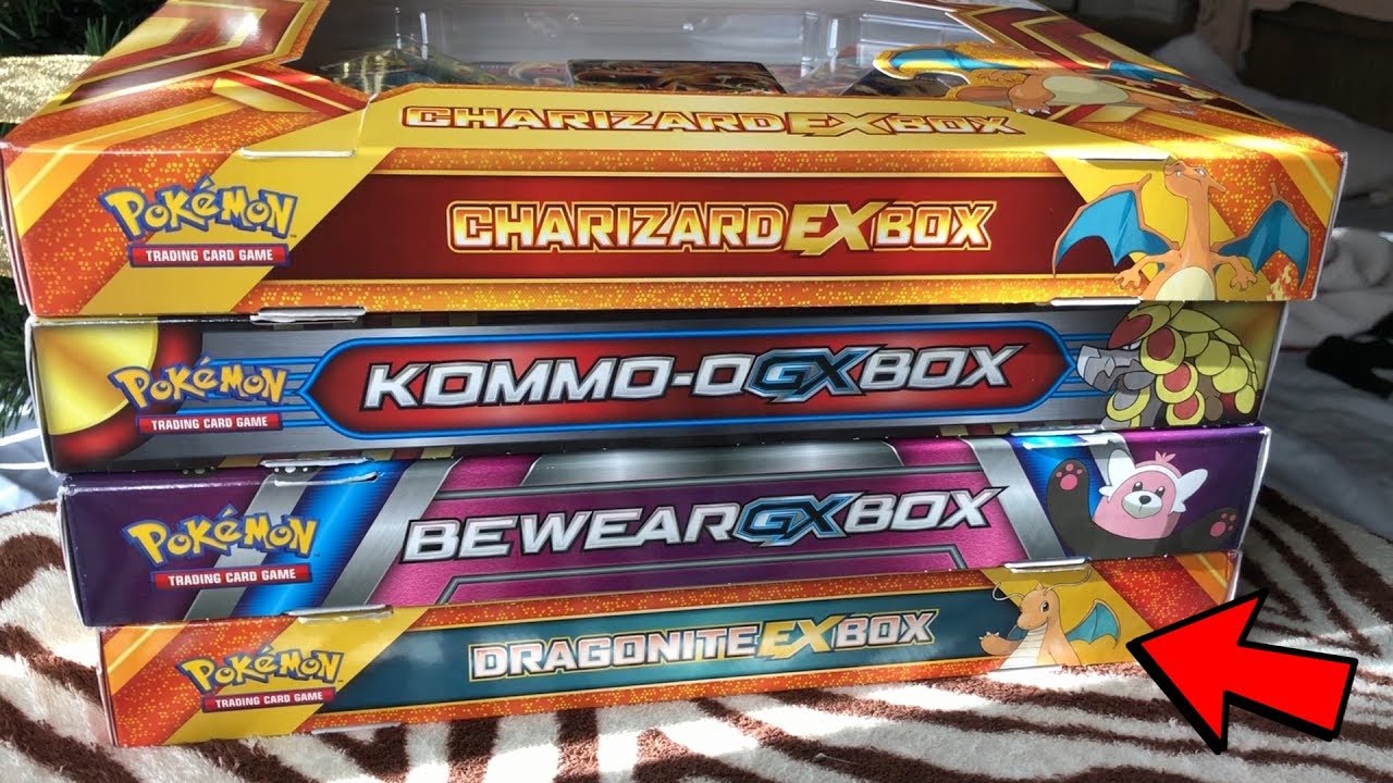 OPENING FOUR RANDOM POKEMON COLLECTION BOXES!
