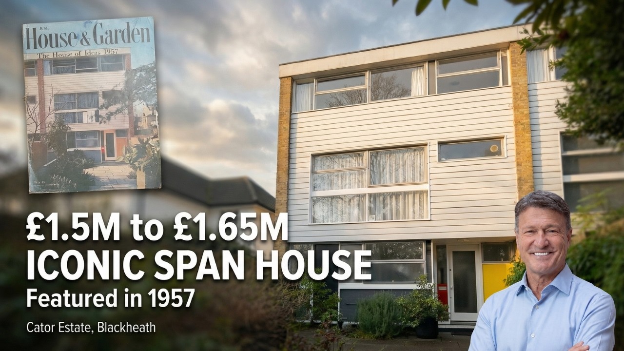 For Sale : One of Only Three, Grade II Listed Span Houses in the UK | Blackheath, London, SE3