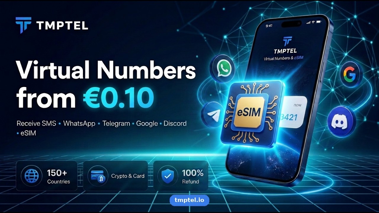 How Virtual Phone Numbers Work in 2026 (Tmptel.io) (SMS Verification Explained)
