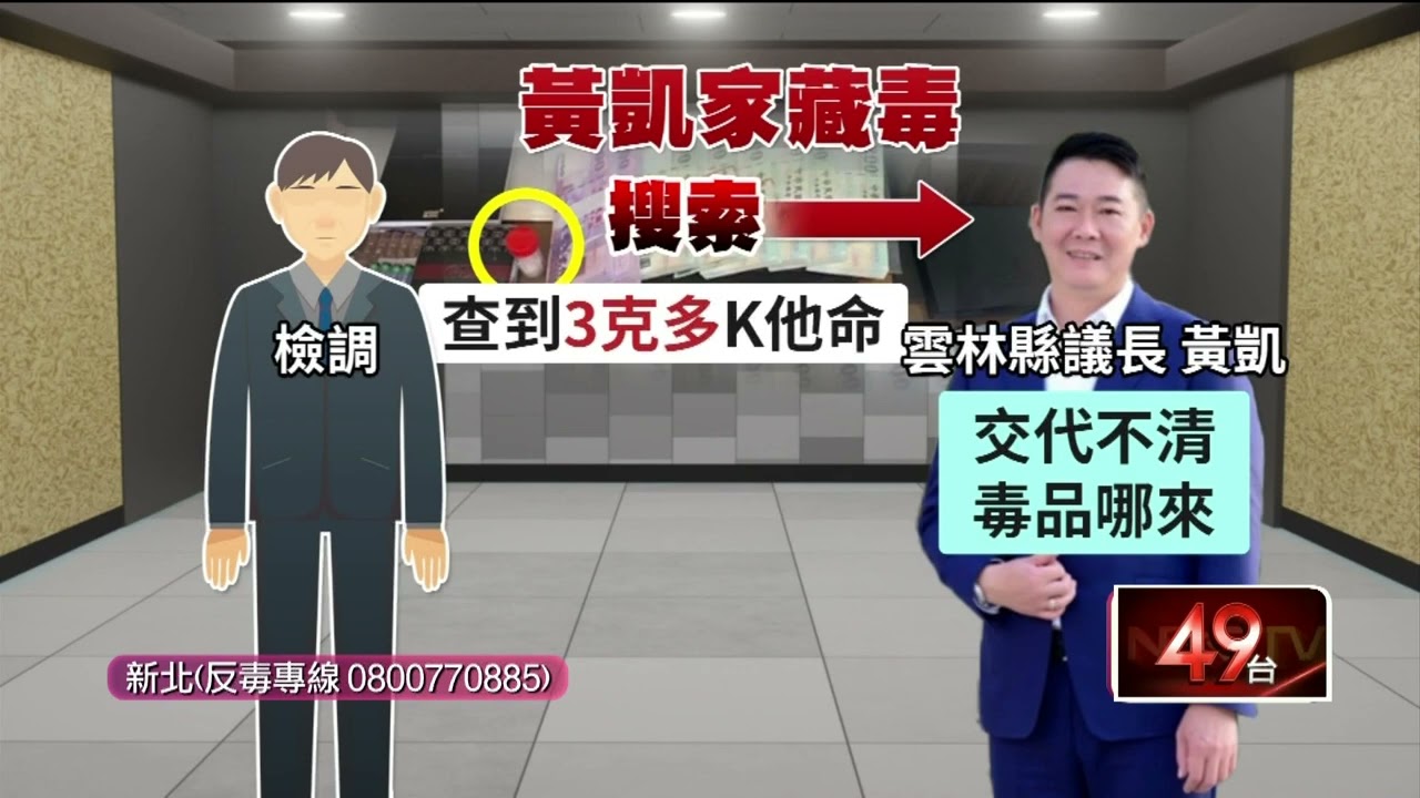 獨家／雲林議長黃凱涉「綠能弊案」遭收押！ 家中竟搜出毒品