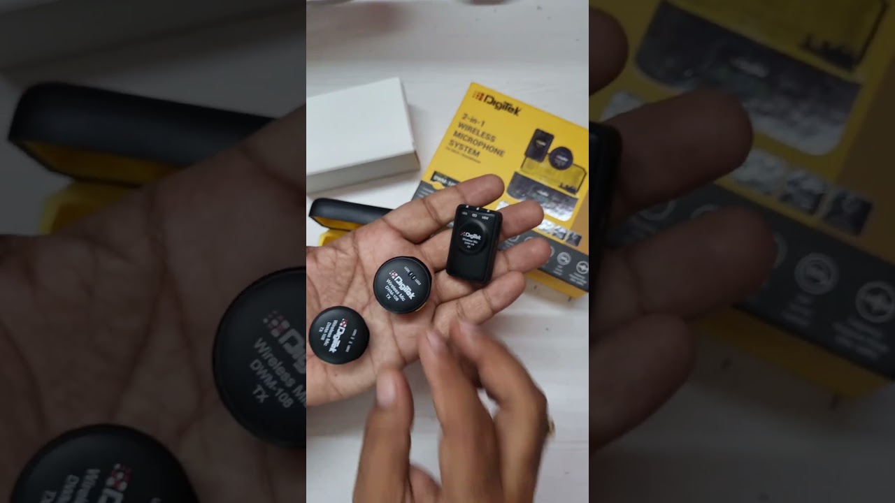 Unboxing Latest Wireless Mic Digitek DWM 108  #shorts #gadgets #digitek #dwm108 #digitekmic #mic