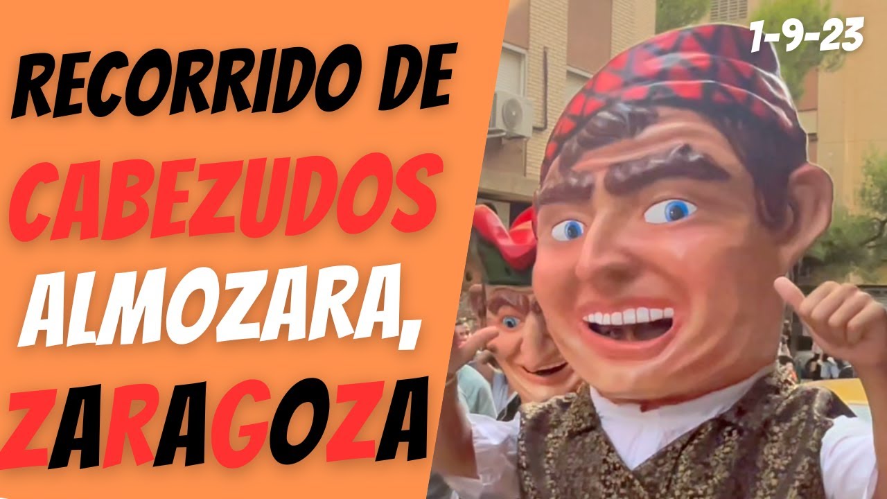 Recorrido CABEZUDOS de Aniversario la Almozara, Zaragoza | 2023