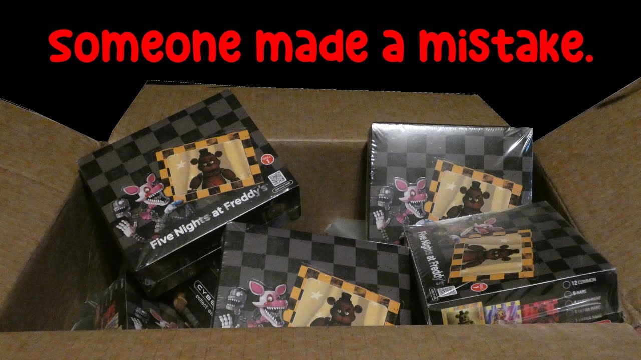 I thought I was buying loose packs. | CyberCel Five Nights at Freddy's Cards
