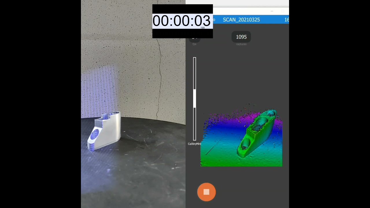Esc&aacute;ner 3D-Calibry Mini-Pieza de mecanizaci&oacute;n