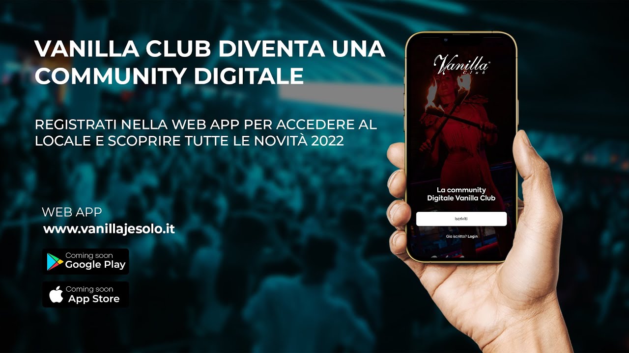 Arriva l'App Vanilla Club Jesolo - REGISTRATI ORA