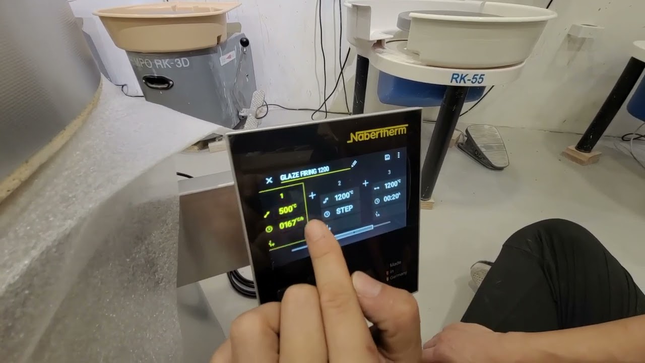 Nabertherm Touchscreen Controller Tutorial 德國電窯教學
