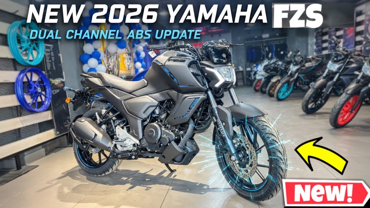 2026 Yamaha FZS Hybrid Dual Channel ABS | Matte Black | Full Specs & Update