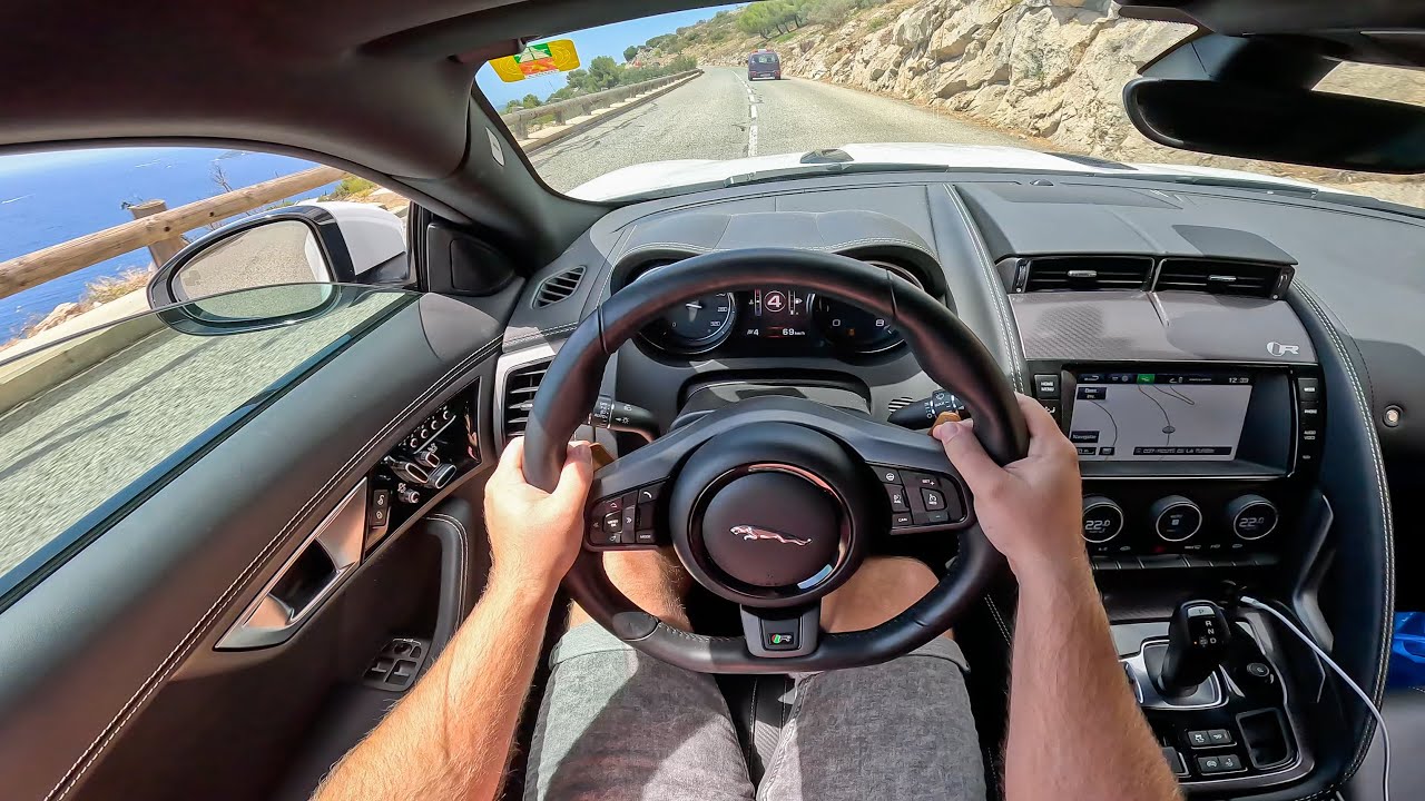 550HP Jaguar F-Type R POV - DRIFTING in MONACO MOUNTAIN ROADS!