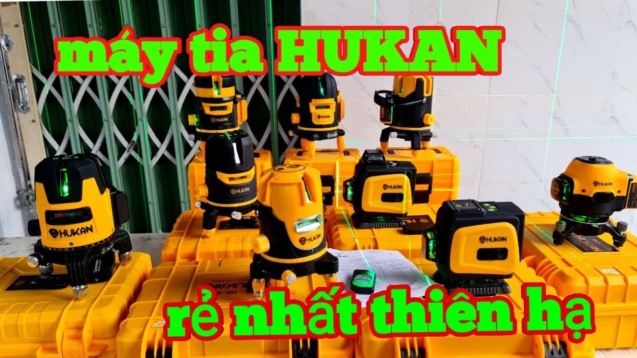 Khuyến mãi máy cân bằng tia HUKAN rẻ không tin được|Máy Xây Dựng Hồng Nhiên
