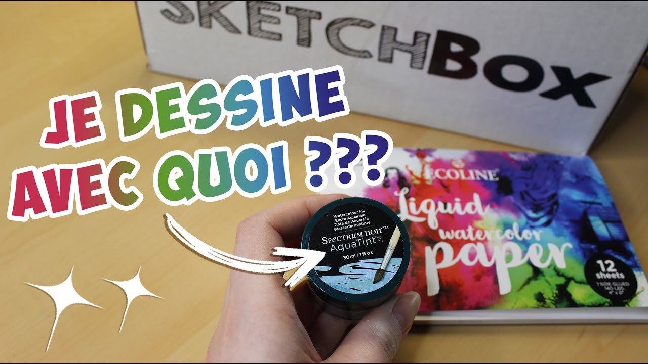 Je dessine avec du matériel mystère !
